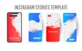 Instagram story template for social media