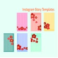 Instagram story templates for Chinese New Year or Spring theme