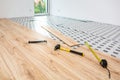 Instalation of new wooden floor