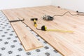 Instalation of new wooden floor