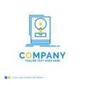 install, drive, hdd, save, upload Blue Yellow Business Logo temp