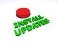 Install updates button Royalty Free Stock Photo