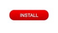 Install web interface button red color, application downloading, site design