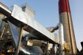 Installation of dust removal from coal boilers Royalty Free Stock Photo