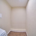 Before installation of furniture in dressing room, closets. Empty small room Royalty Free Stock Photo