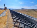 Installation of Geosynthetics to cover fills in old mines