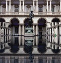 Installation of Health Through Water by Grohe Spa, in the courtyard of the Pinacoteca di Brera, Salone del Mobile 2023