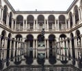 Installation of Health Through Water by Grohe Spa, in the courtyard of the Pinacoteca di Brera, Salone del Mobile 2023