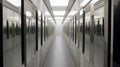 Futuristic Data Center Corridor Royalty Free Stock Photo