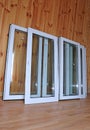 Installation of plastic windows