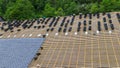 Installation of slate roofing Tiles on a roof Royalty Free Stock Photo