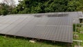 Installation of solar energy panels. photovoltaic, alternative electricity source Royalty Free Stock Photo