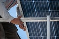 Installation of solar panels, in family residences