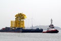 Installation towed to the North Sea