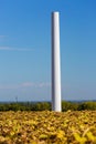 Installation of a wind turbine in wind farm construction site Royalty Free Stock Photo