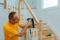Installation wizard for wooden railing for stairs