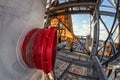 Ground maintenance of reactor with a large inspection hatch