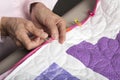 Installing binding clips to quilt