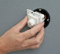 Installing a dimmer switch in a wall socket