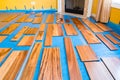 Installing hardwood floor