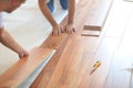 Installing laminate flooring