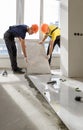 Installing a large ceramic tile