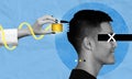 Installing neuralink brain chip implant to human head