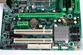Installing a new RAM DDR memory for a personal computer processor socket in a service. Upgrade repair. PC upgrade or repair Royalty Free Stock Photo
