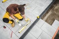 Installing Paving Bricks Patio Floor