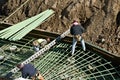 Installing Rebar in Foundation Royalty Free Stock Photo