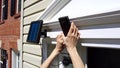 Installing a solar powered wireless securiy camera