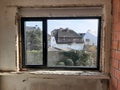 Installing windows in a brick house