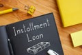 Installment Loan is shown on the photo using the text