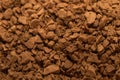 Instant coffee granules close-up. Macro shooting. Royalty Free Stock Photo
