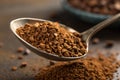 Instant Coffee Granules in Spoon Royalty Free Stock Photo