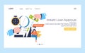 Instant Loan Approval Vector Illustration Royalty Free Stock Photo