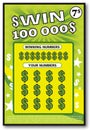 Instant lottery ticket scratch off