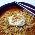 Instant noodles from Indonesia which are cooked in different ways produce a very delicious new taste.