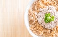 instant noodles with mince pork