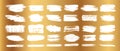 Instant scratch lottery ticket dirty grunge scribbles set with scrape texture template marks.