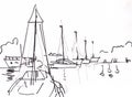 Instant sketch, yachts