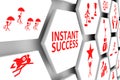 INSTANT SUCCESS concept cell background Royalty Free Stock Photo