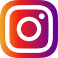 Instagram logo. Squared Colored. Royalty Free Stock Photo