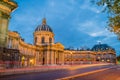 Institut de France in Paris at dusk