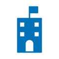 Institute building Isolated Vector icon which can easily modify or edit Royalty Free Stock Photo