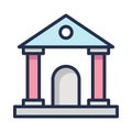 Institute Vector icon which can easily modify or edit Royalty Free Stock Photo