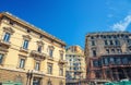 Institute Vittorio Emanuele II - Ruffini and Ministero Della Difesa-Comando buildings in historical centre of old european city Royalty Free Stock Photo