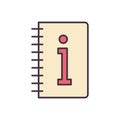 Instruction Book related vector icon