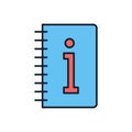 Instruction Book related vector icon