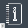 Instruction Book Thin Line Vector Icon